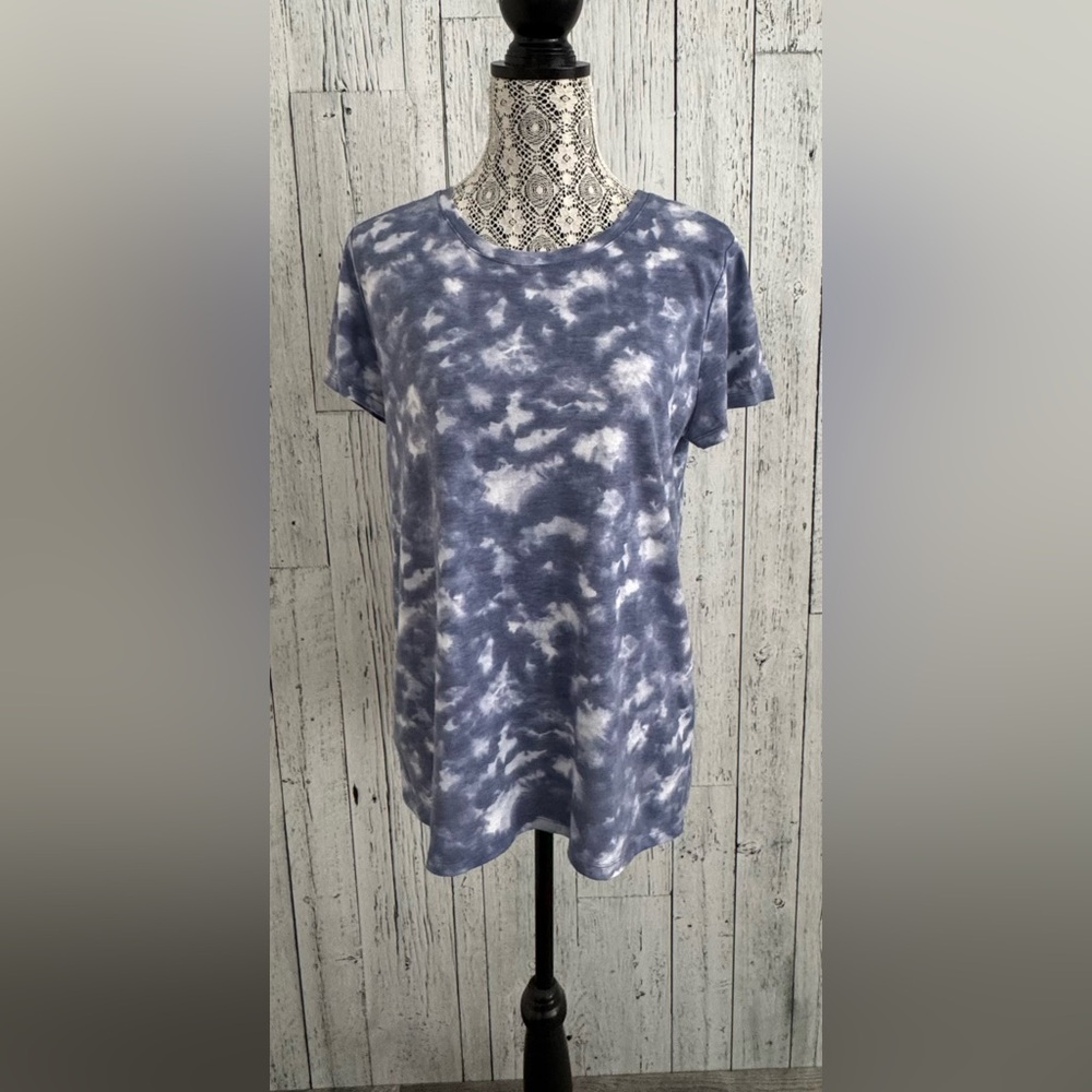 Gap Favourite T T-shirt, Blue and White, Size L, H1
